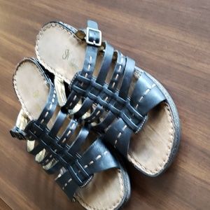 Studio Works Leather Antigua Sandals Size 8.5 M